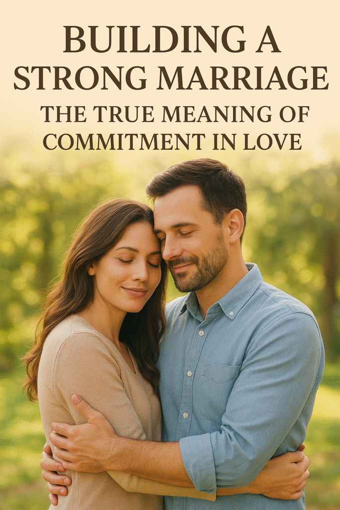 Building a Strong Marriage: The True Meaning of Commitment in Love